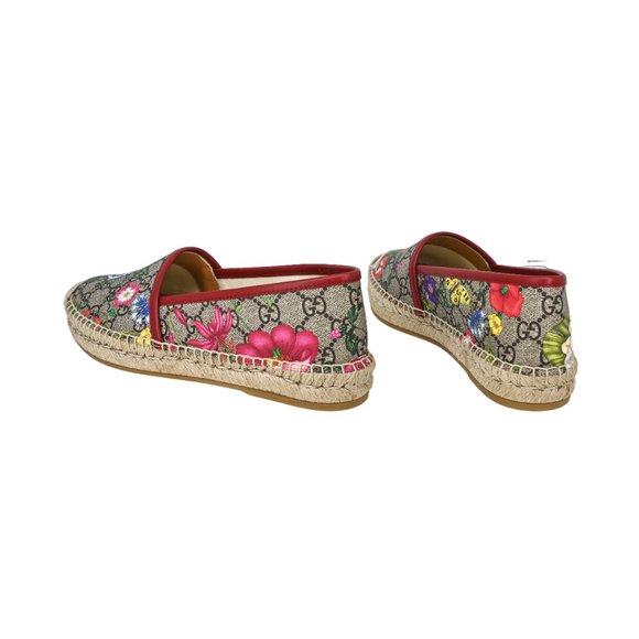 Gucci Pilar GG Supreme Flora Espadrilles Flats - Picture 3 of 6